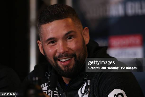 Tony Bellew during the press conference at the Park Plaza, London.