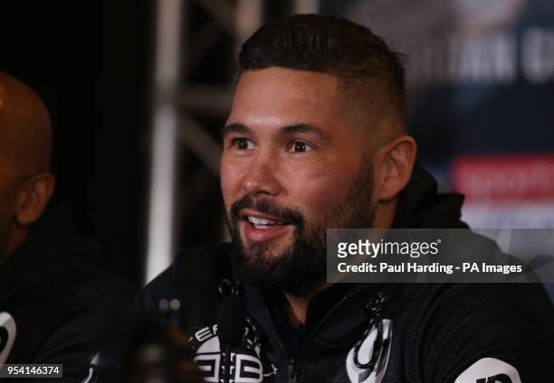 Tony Bellew during the press conference at the Park Plaza, London.
