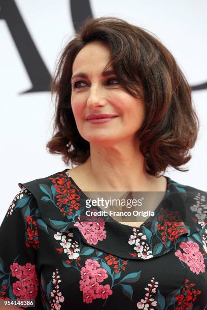Actress Lorenza Indovina attends 'Il Miracolo' photocall at The Space Cinema Moderno on May 3, 2018 in Rome, Italy.
