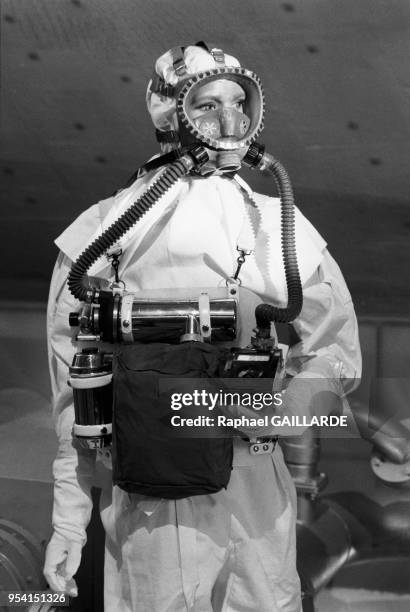 Musée nucléaire destiné au grand public installé dans la centrale nucléaire de Chinon en février 1986, France.