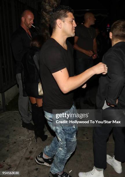 Nick Diaz is seen on May 2, 2018 in Los Angeles, California.