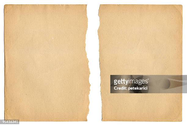 kuckucks-alte papier - brown paper stock-fotos und bilder