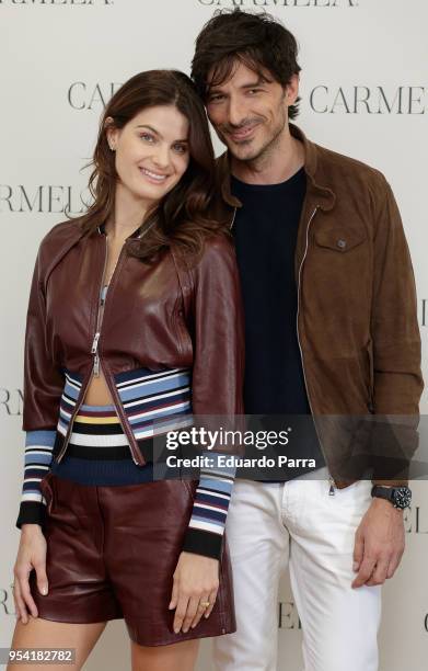 Isabeli Fontana and Andres Velencoso present SS18 Carmela Campaign on May 3, 2018 in Madrid, Spain.