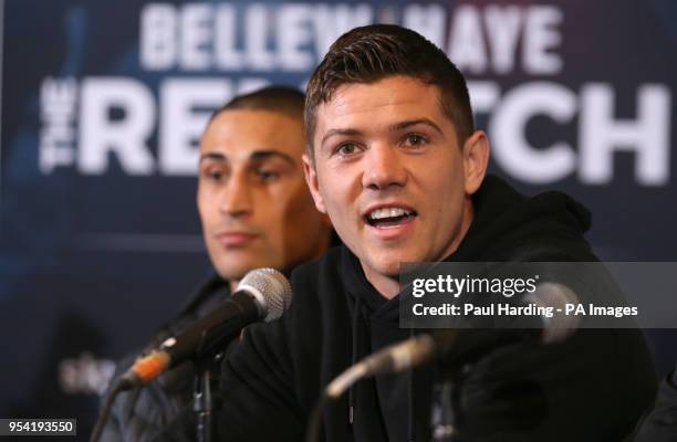 Luke Campbell during the press conference at the Park Plaza, London.