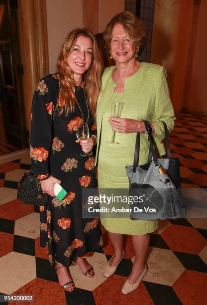 Arabelle Reille-Mahadavi and Marie Monique Steckel attend the Launch of the Paris Opera 350th Anniversary in New York with the American Friends of...