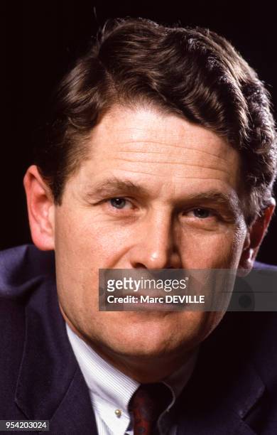 Philippe Bodson, président de la Fédération des Entreprises Belges, en février 1987, Belgique.