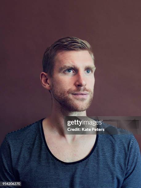 Footballer Per Mertesacker is photographed for Der Spiegel on August 4, 2017 in London, England.