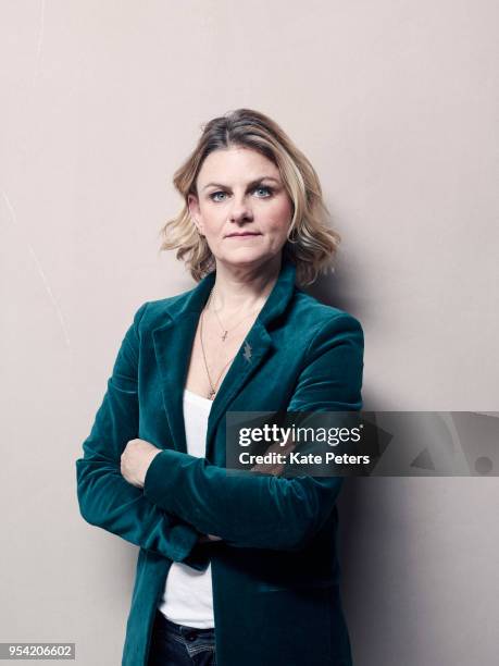 Former Miramax employee Zelda Perkins is photographed for Time magazine in London on October 12, 2017 in London, England.