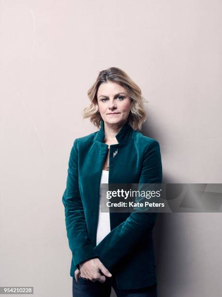 Former Miramax employee Zelda Perkins is photographed for Time magazine in London on October 12, 2017 in London, England.