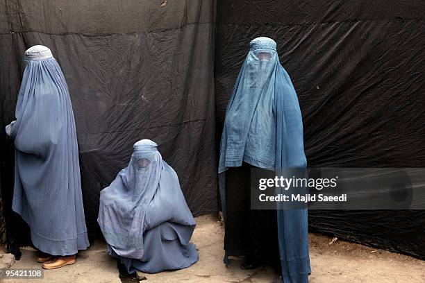 Afghan women during Ashura in Kabul, Afghanistan on December 27, 2009. Ashura is a 10 day period of mourning for Imam Hussein, the seven-century...