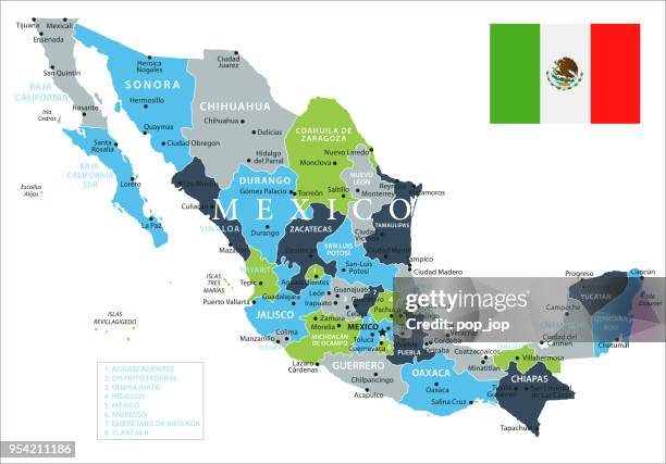 map of mexico - vector - swimming competition stock illustrations