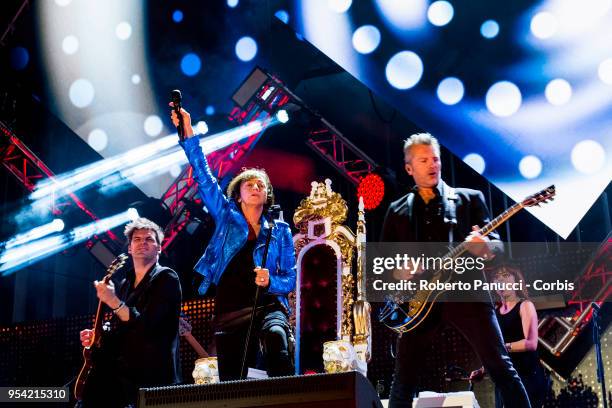 Gianna Nannini perform on stage on May 1, 2018 in Rome, Italy.