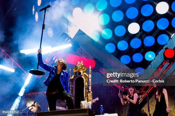 Gianna Nannini perform on stage on May 1, 2018 in Rome, Italy.