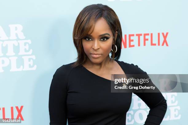 Antoinette Robertson attends the "Dear White People" Season 2 Special Screening on May 2, 2018 in Hollywood, California.