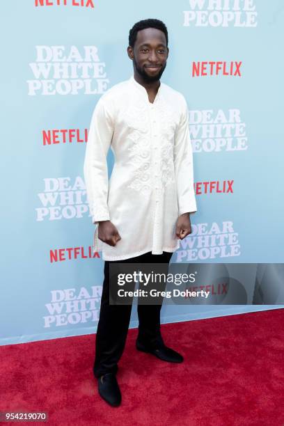 Jeremy Tardy attends the "Dear White People" Season 2 Special Screening on May 2, 2018 in Hollywood, California.