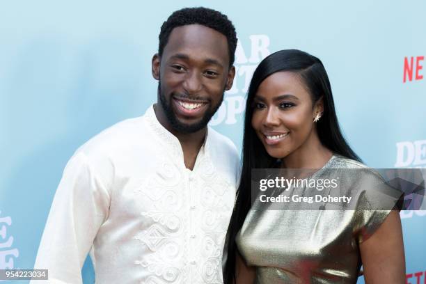 Jeremy Tardy and Nia Jervier attends the "Dear White People" Season 2 Special Screening on May 2, 2018 in Hollywood, California.