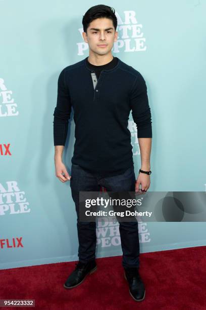 Diego Tinoco attends the "Dear White People" Season 2 Special Screening on May 2, 2018 in Hollywood, California.