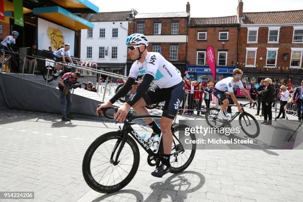 Start / Podium / Ian Stannard of Great Britain and Team Sky / during the 4th Tour of Yorkshire 2018, Stage 1 a 182km stage from Beverley to Doncaster...