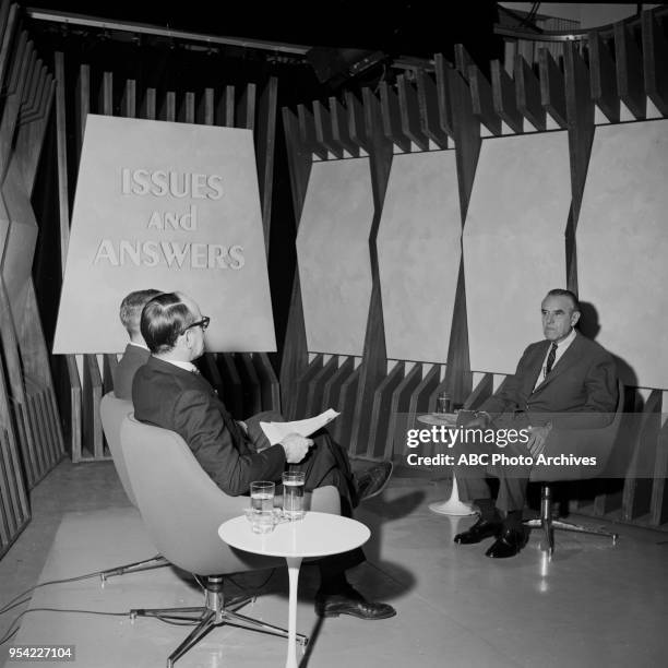 Averell Harriman on Walt Disney Television via Getty Images's 'Issues and Answers' program.