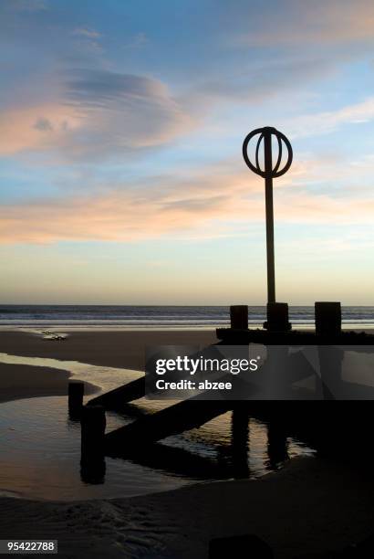 dawn at the beach - aberdeen stock pictures, royalty-free photos & images