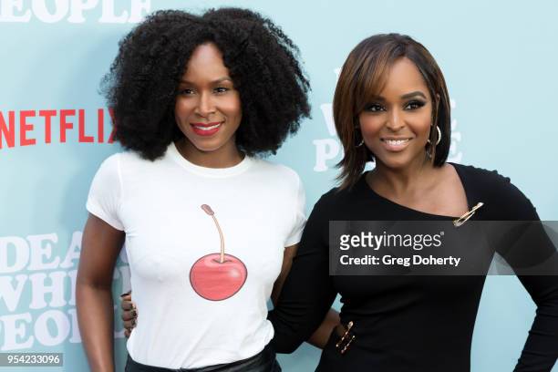 Sydelle Noel and Antoinette Robertson attend the "Dear White People" Season 2 Special Screening on May 2, 2018 in Hollywood, California.