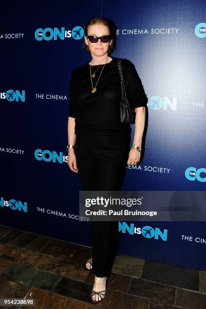 Lisa Love attends The Cinema Society hosts a screening of "The Con is On" at Aloof Roof Top on May 2, 2018 in New York City.