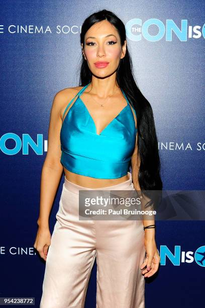 Kea Ho attends The Cinema Society hosts a screening of "The Con is On" at Aloof Roof Top on May 2, 2018 in New York City.