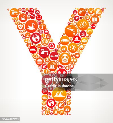 字母 Y 氣候變化圖示模式 字母 Y 氣候變化圖示模式