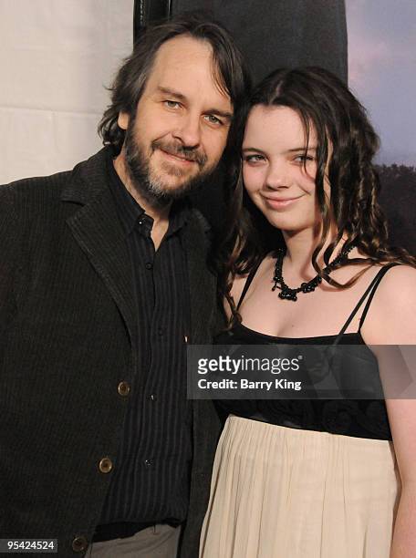 Director Peter Jackson and daughter Katie Jackson arrive at the Los Angeles Premiere "The Lovely Bones" at Grauman's Chinese Theatre on December 7,...
