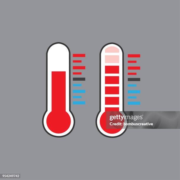 thermometer - forecast accuracy stock illustrations