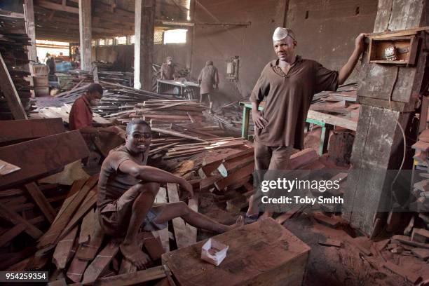 The timber yard of Roger Thuman, a Malagasi trader of prescious wood, contains thousands of tonnes of ebony, rosewood and pallisander. The wood is...