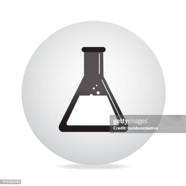 test tube icon - beaker logo stock illustrations