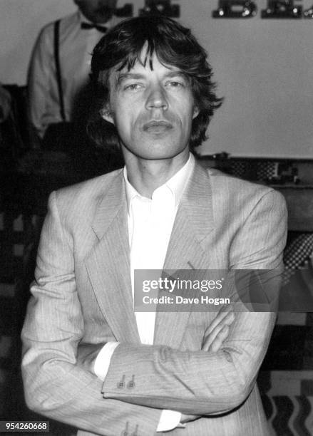 Mick Jagger, circa 1983.
