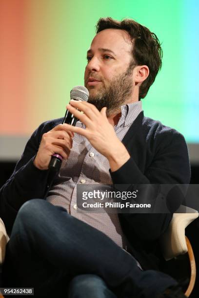 Danny Strong speaks onstage during the Casting Call panel at the 4th Annual Bentonville Film Festival - Day 3 on May 3, 2018 in Bentonville, Arkansas.