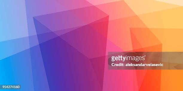 abstract geometric background - colorful backgrounds stock illustrations