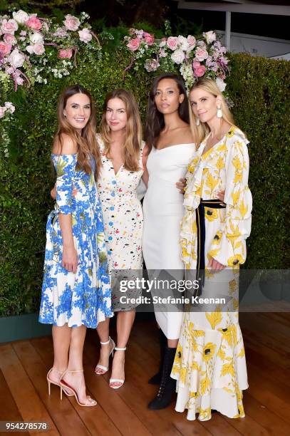 Elizabeth Chambers, Claiborne Swanson Frank, Tylynn Nguyen and Annelise Peterson Winter attend Claiborne Swanson Frank "Mother and Child" Launch...