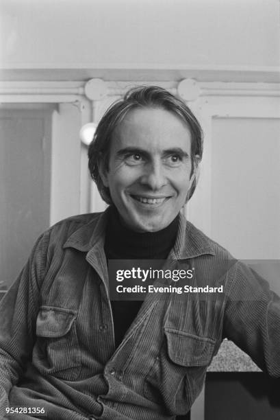 Welsh theatre director, playwright and actor Peter Gill, UK, 25th October 1977.