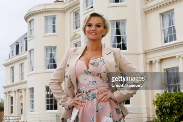 In this handout image provided by Hygrove House/Reward PR, Kerry Katona officially opens The Hygrove, a new and exclusive sanctuary where members can...