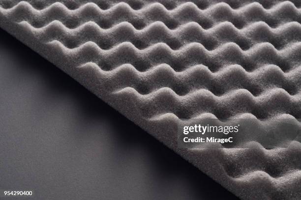 wave pattern accoustic foam - cushion texture stock pictures, royalty-free photos & images