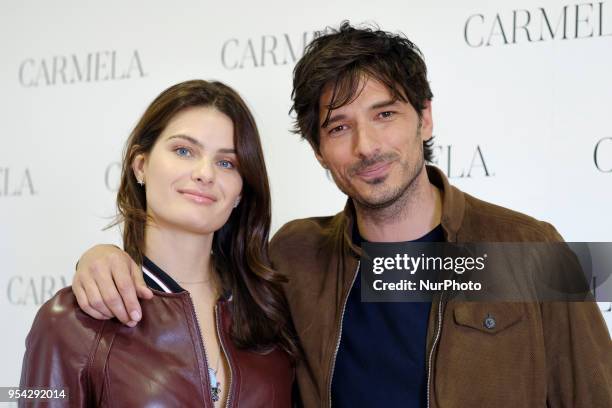 Isabeli Fontana and Andres Velencoso present SS18 Carmela Campaign on May 3, 2018 in Madrid, Spain