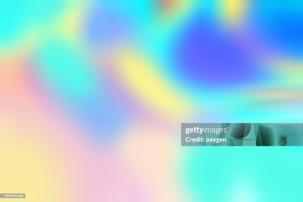 Colorful flowing chromatic holographic dynamic waves