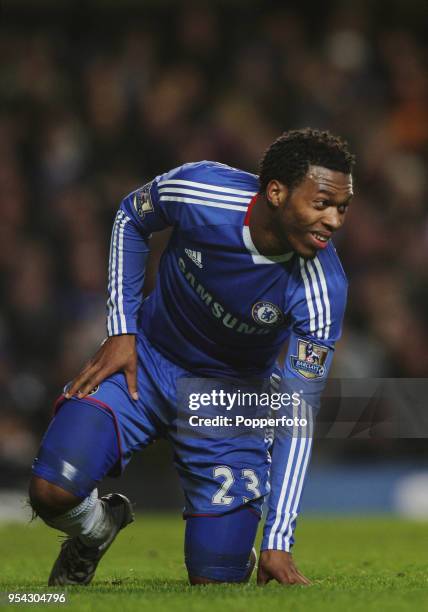 Daniel Sturridge of Chelsea during the FA Cup sponsored by E.ON 3rd round match between Chelsea and Ipswich Town at Stamford Bridge on January 9,...
