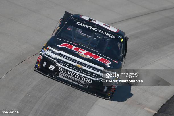 Joe Nemechek, driver of the ACME Grocery Store Chevrolet, practices for the NASCAR Camping World Truck Series JEGS 200 at Dover International...