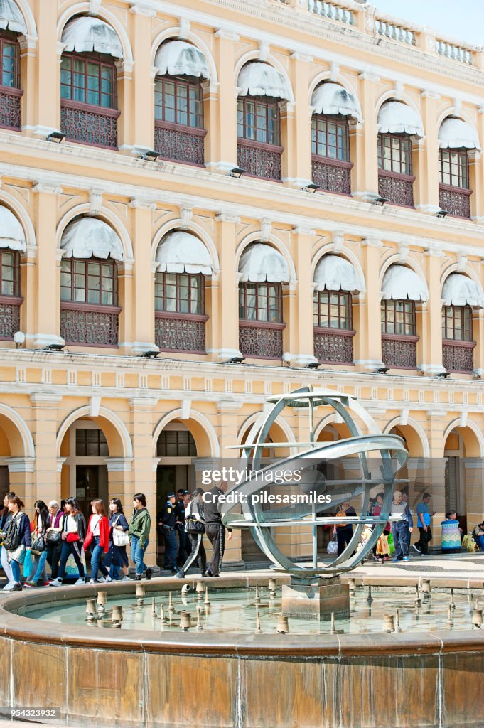 The maritime themed Senado Square, Macao, China