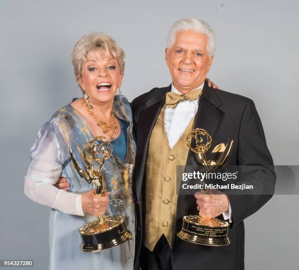 Bill Hayes and Susan Seaforth Hayes poses for portrait at The 45th Daytime Emmy Awards - Portraits by The Artists Project Sponsored by the Visual...