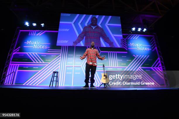 Louisiana , United States - 3 May 2018; Wyclef Jean, Musician & Producer on the Music Note stage during day three of Collision 2018 at Ernest N....