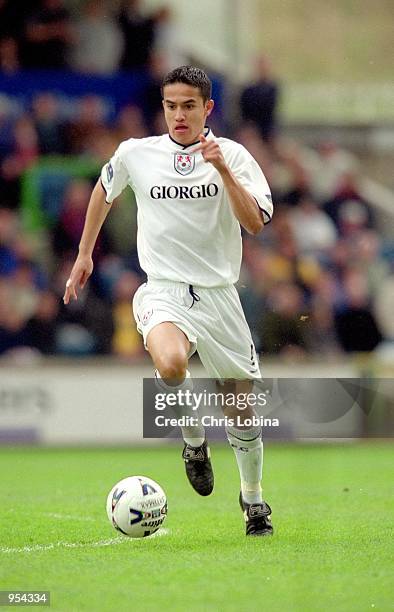 Tim Cahill of Millwall in action during the Nationwide League Division Two match against Rotherham United played at The New Den, in London. Millwall...