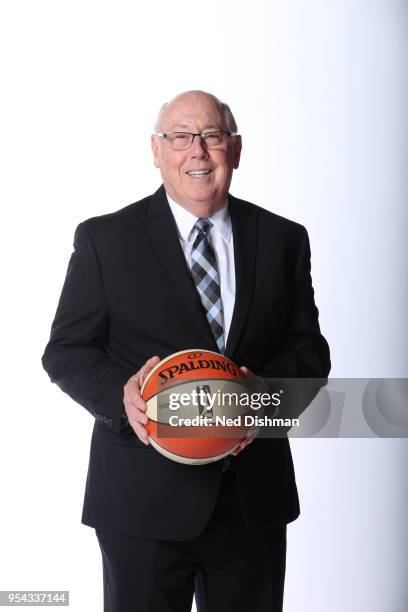 Head Coach Mike Thibault of the Washington Mystics poses for a head shot during Media Day at CapitalOne Arena on May 2, 2018 in Washinton, DC. NOTE...