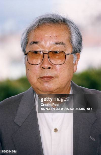 Shohei Imamura lors du Festival de Cannes le 12 mai 1997, France.