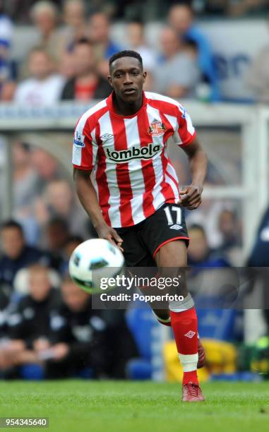 Danny Welbeck of Sunderland in action during the Barclays Premier League match between Birmingham City and Sunderland at St Andrew's on April 16,...